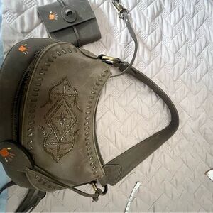 Elegant Olive Women's Shoulder Bag Mebo comes with little note book